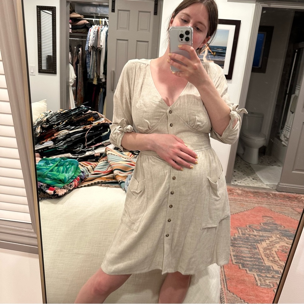 First Monday Neutral Mini Dress Size Small